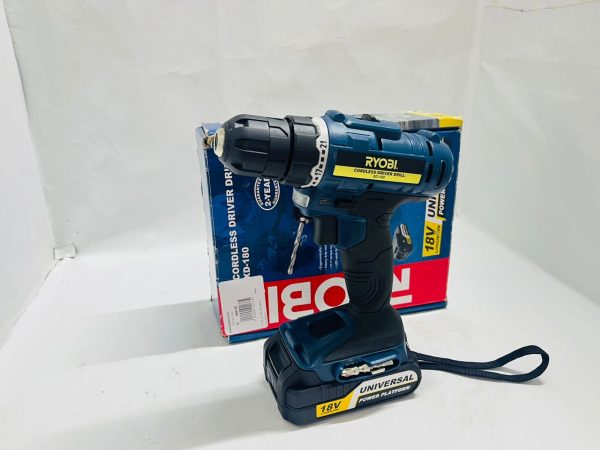 RYOBI 18V LI-ION CORDLESS DRIVER DRILL