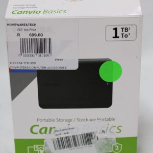 Toshiba 1TB External Hard Drive – 2.5" Portable