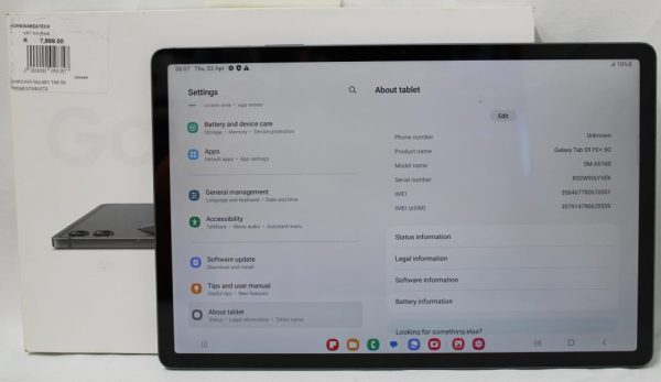 Samsung Galaxy Tab S9 FE+ 5G (X616B) 12.4" 128GB Tablet - Image 2