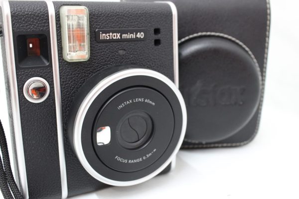 instax Fujifilm Mini 40 Instant Film Camera, Black - Image 2