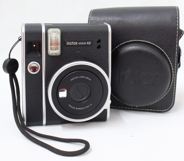 instax Fujifilm Mini 40 Instant Film Camera, Black - Image 4