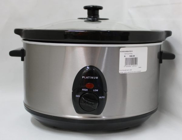 PLATINUM NSC-350 OVAL GLASS SLOW COOKER 3.5L - Image 3