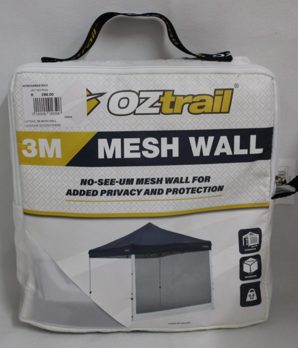 OZTRAIL SOLID WALL-3M DELUXE GAZEBO CENTRE ZIP - Image 2