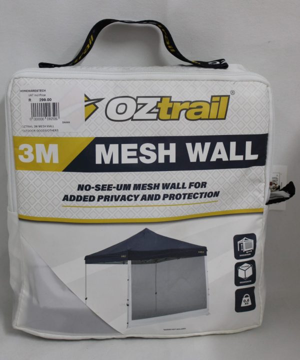 OZTRAIL SOLID WALL-3M DELUXE GAZEBO CENTRE ZIP