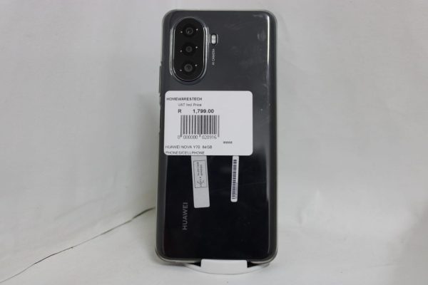 HUAWEI Nova Y70 PLUS 128GB- MIDNIGHT BLACK