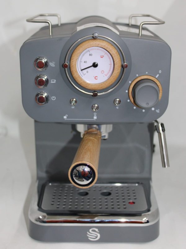 SWAN NORDIC ESPRESSO PUMP COFFEE MACHINE -GREY - Image 4