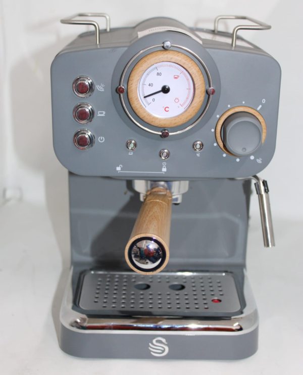 SWAN NORDIC ESPRESSO PUMP COFFEE MACHINE -GREY - Image 2