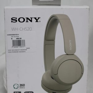 SONY WH-CH520 WIRELESS HEADPHONES-BEIGE