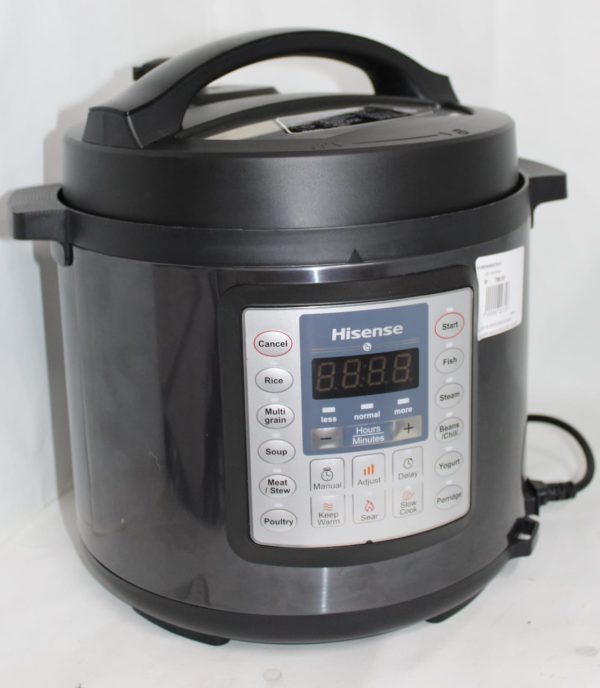HISENSE 6L PRESSURE COOKER WITH 6 IN 1 MULTIPLE COOKING