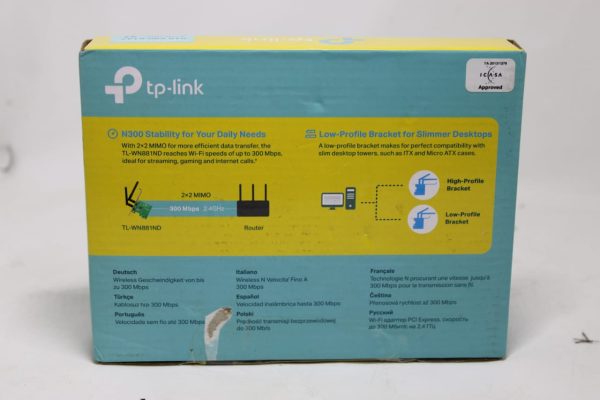 TP-LINK TL-WN881ND 300Mbps PCI Express Adapter N PCI Express Adapter - Image 3