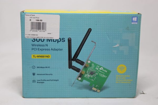 TP-LINK TL-WN881ND 300Mbps PCI Express Adapter N PCI Express Adapter