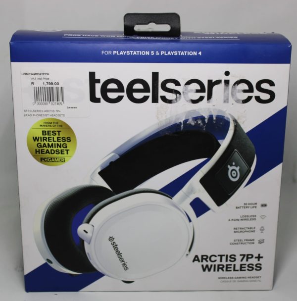 SteelSeries Arctis 7P+ Lossless Wireless Gaming Headset, White