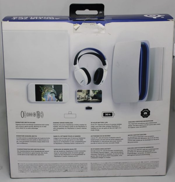 SteelSeries Arctis 7P+ Lossless Wireless Gaming Headset, White - Image 3