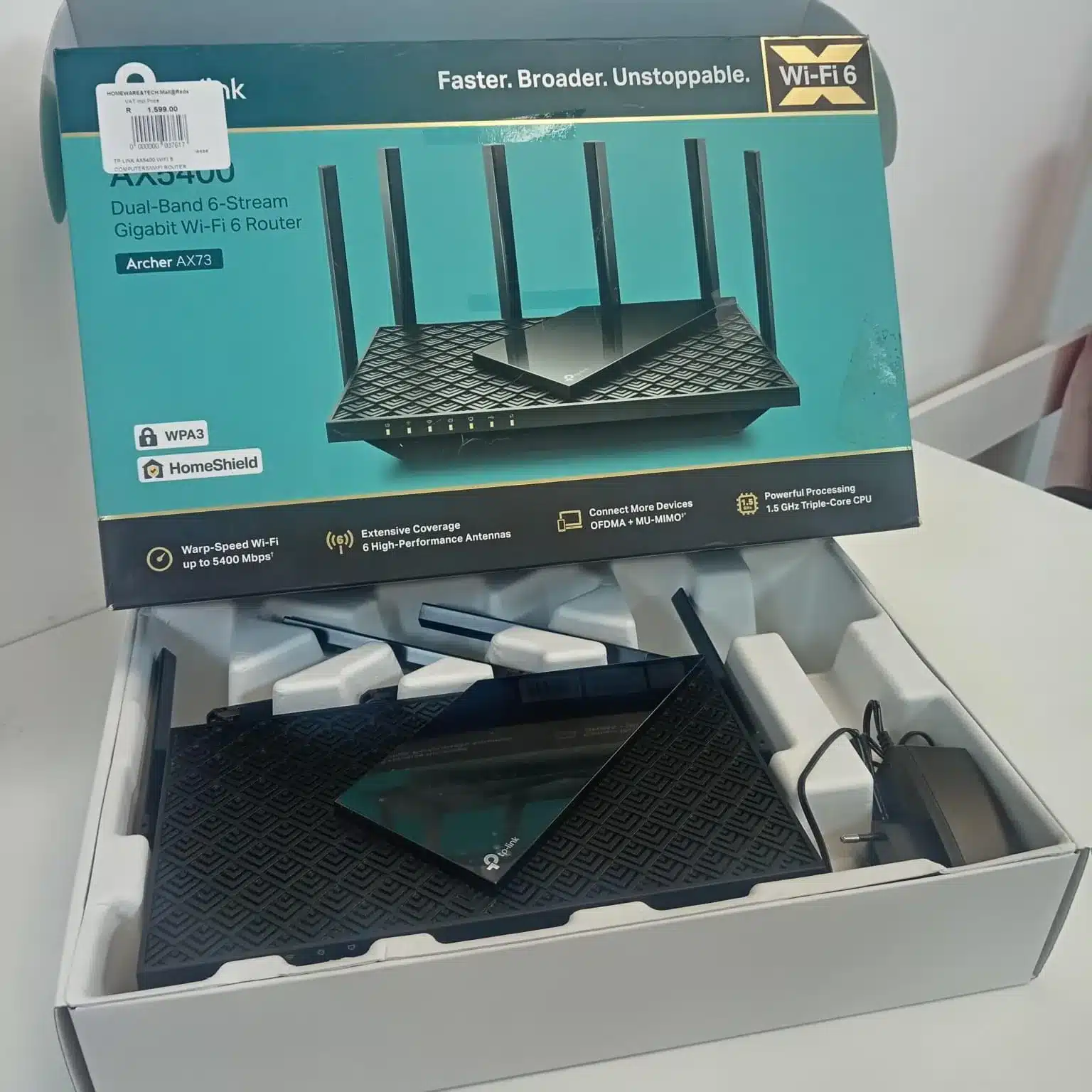 TP-Link AX5400 Dual-Band Gigabit Wi-Fi 6 Router - Image 3