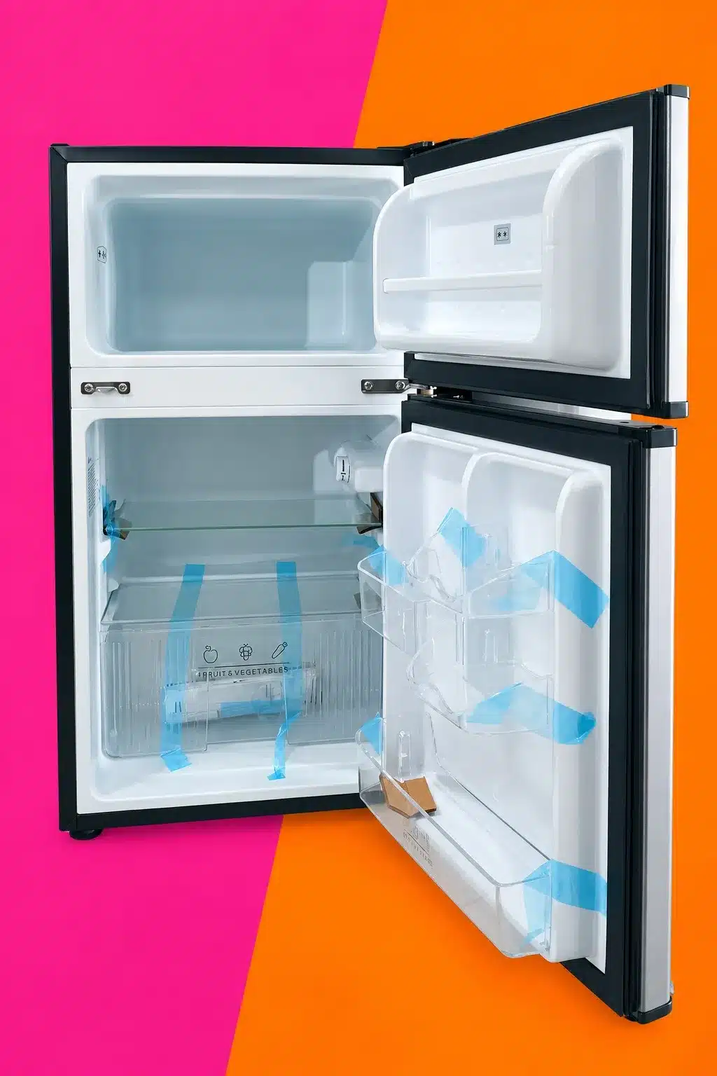 Midea 87L Double Door Bar Fridge (HD-113FN) - Image 2