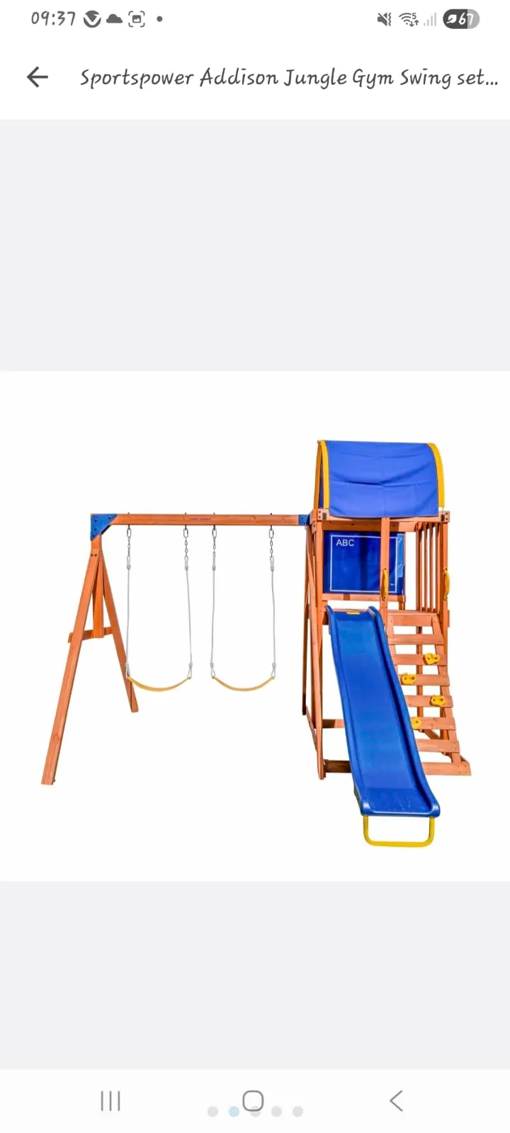 Sportspower Addison Jungle Gym Swing set - Wood - Image 2