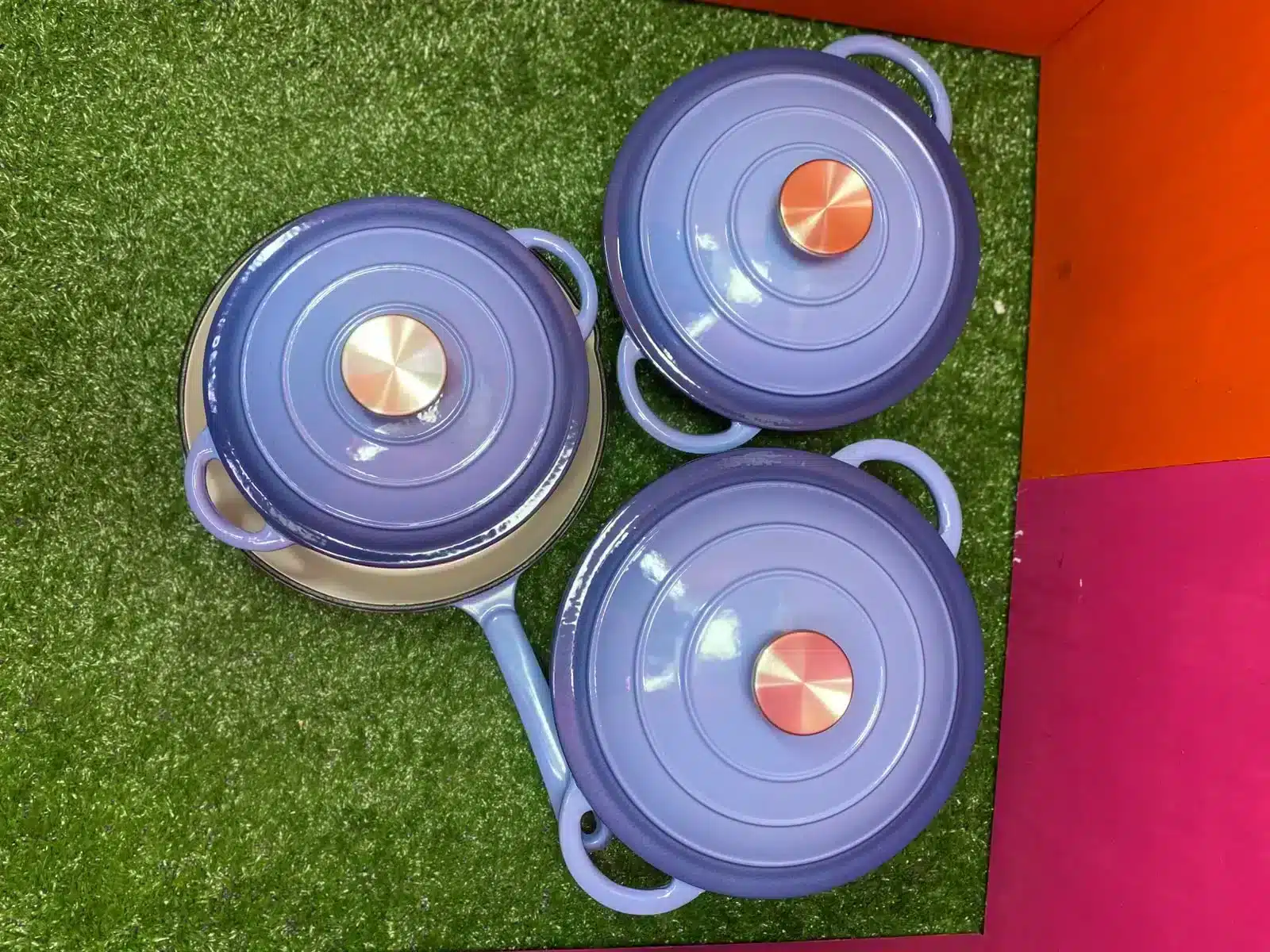 7 Piece Black Authentic Cast Iron Cookware Set - Image 3