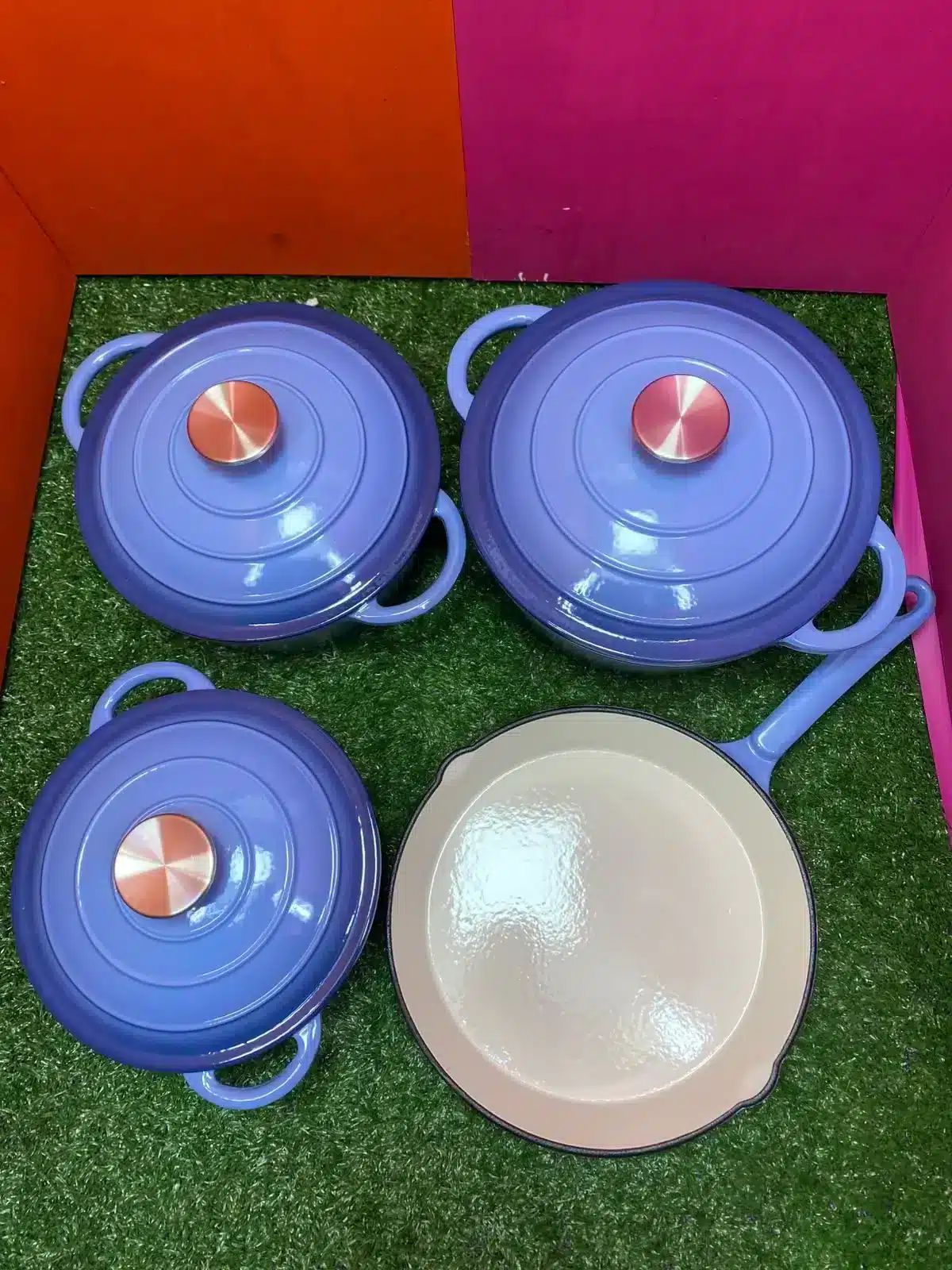 7 Piece Black Authentic Cast Iron Cookware Set - Image 2