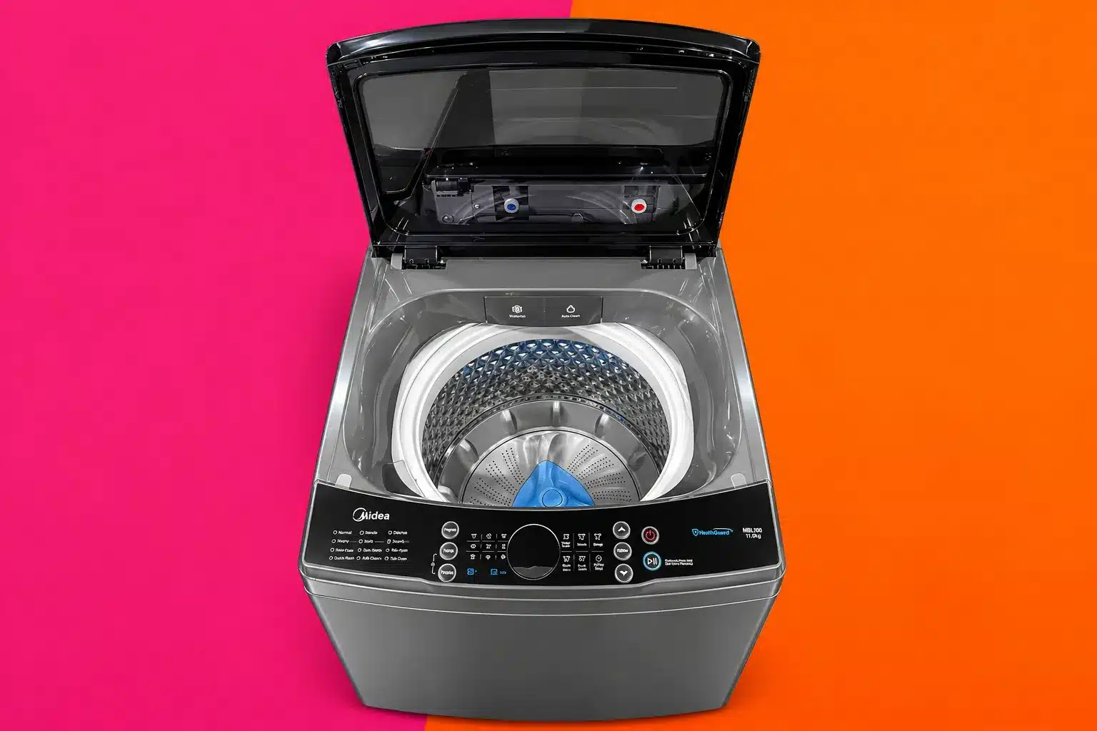 Midea 11kg Dark Grey Top Loader Washing Machine - Image 2