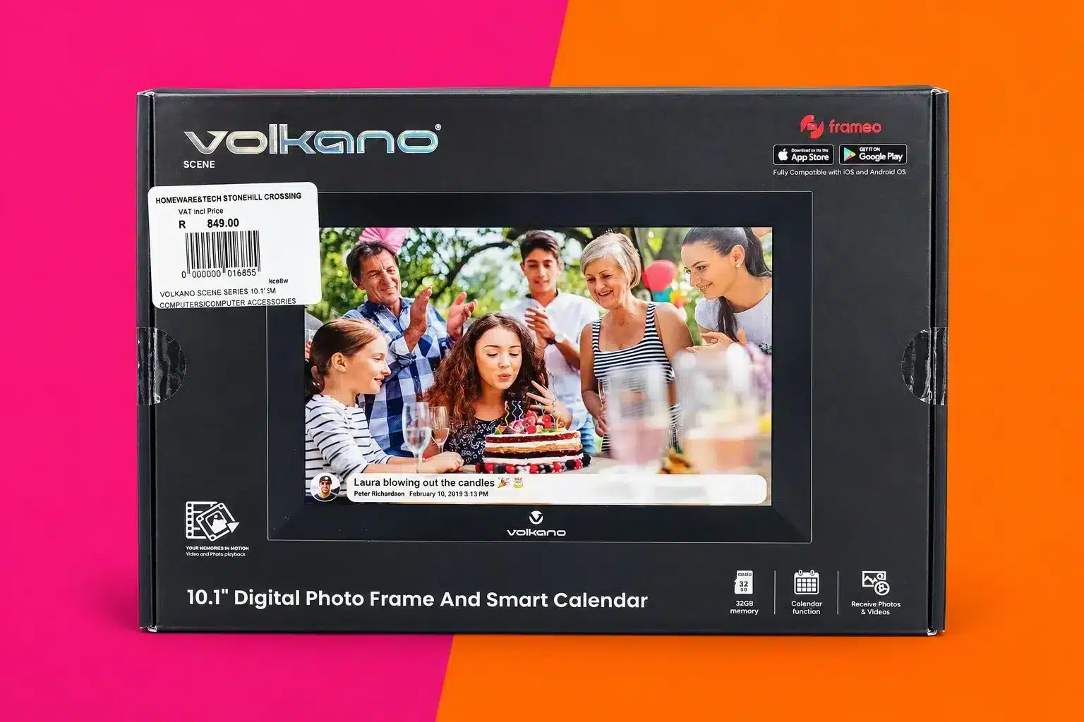 Volkano Scene Series 10.1" Smart Calendar and Digital Photo Frame