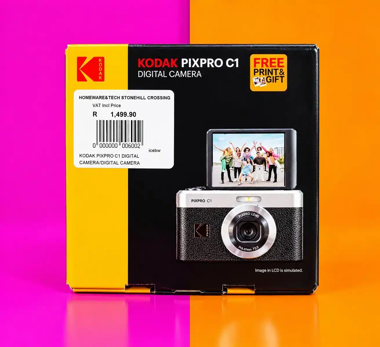 Kodak PIXPRO C1 13MP Compact Digital Camera, Flip Screen